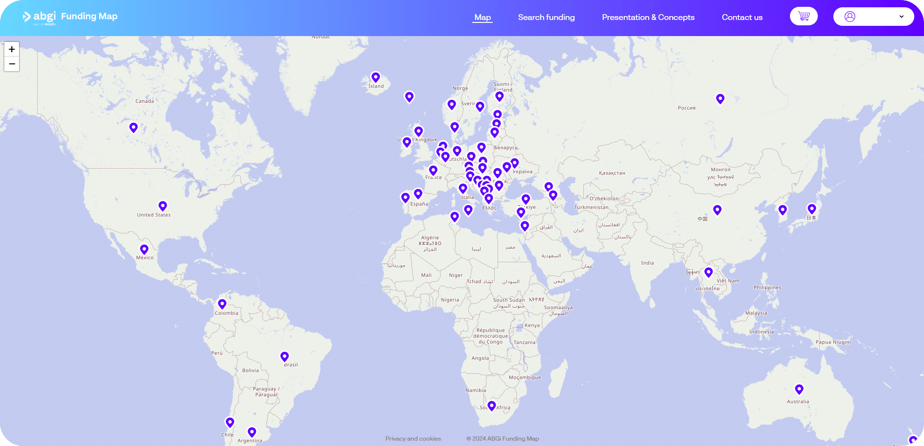 ABGi International Funding Map