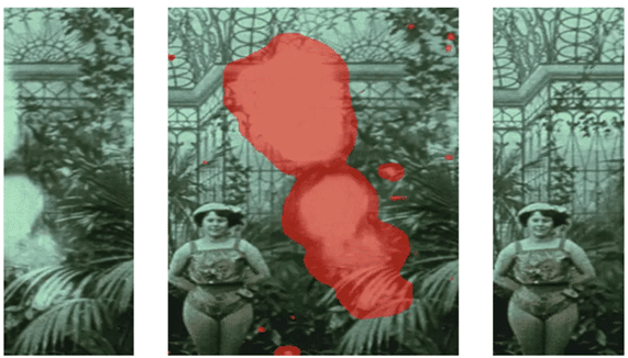 Exemple De Repérage Et De Restauration D'un Défaut Sur Un Film Ancien © Arthur Renaudeau