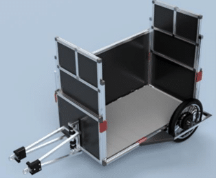 Figure 5 : Version finale de la remorque assistée électriquement de l'étude.
